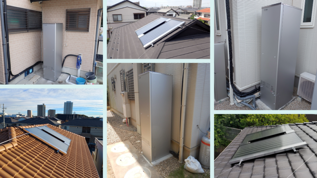 ReTerra太陽熱温水器の全体構成